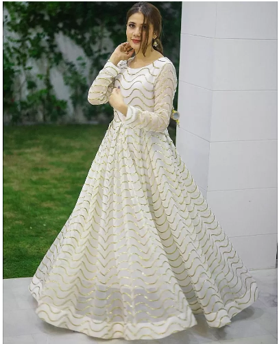 Blossom Dress White & Gold | Girl's Party Dresses
